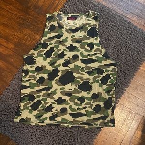 Motel Rocks Camo Muscle Tee